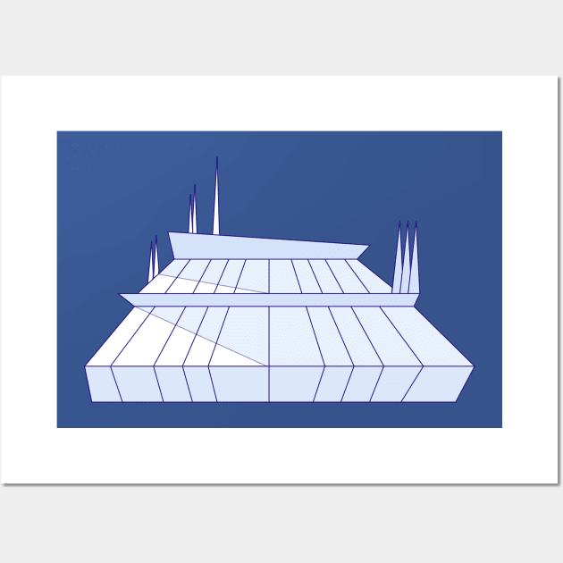 Space Mountain Wall Art by singinglaundromat